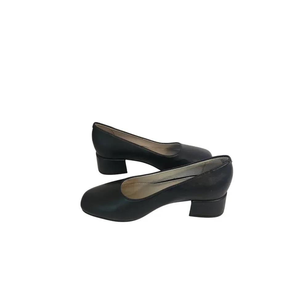 New Cliffs by White Mountain Quintesa Women's Block Heel Pumps Navy 7M